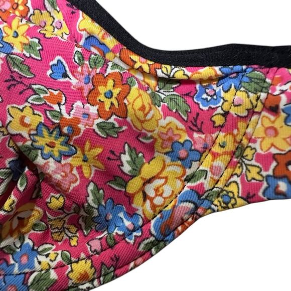 VICTORIA’S SECRET PINK Collection Balconette Bra floral print satin Size 34C - Picture 5 of 7